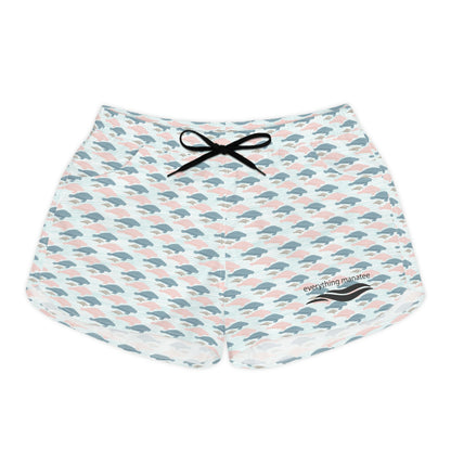 Pastel Manatee Print Shorts | Womens
