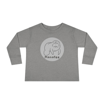 Grey Manatee Long Sleeve Tee | Toddler