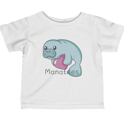 Manatee Love & Hearts T-Shirt | Baby