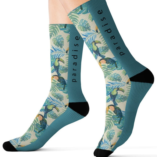 Toucan Print Paradise Socks