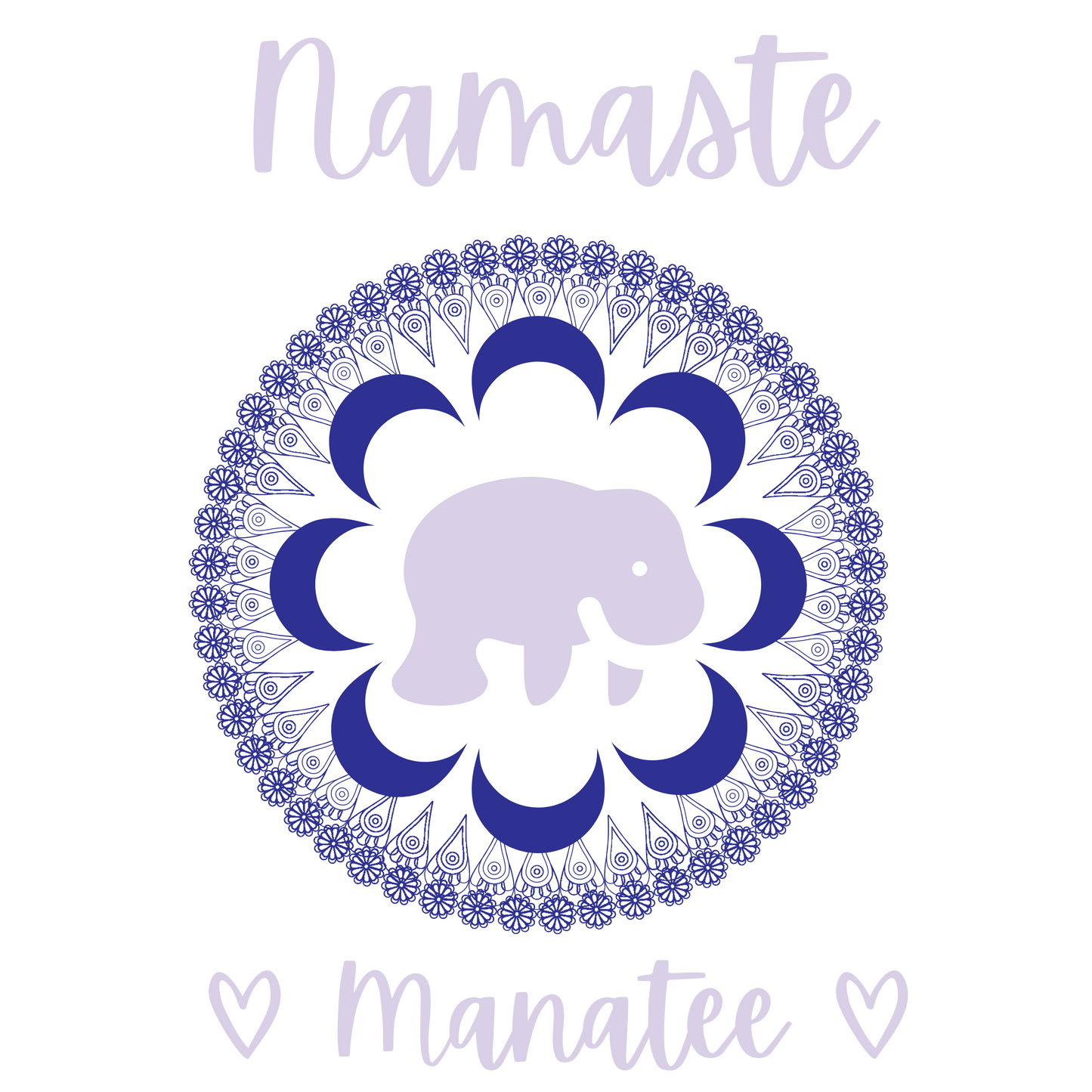 Namaste Manatee Ultra Cotton T-Shirt | Womens