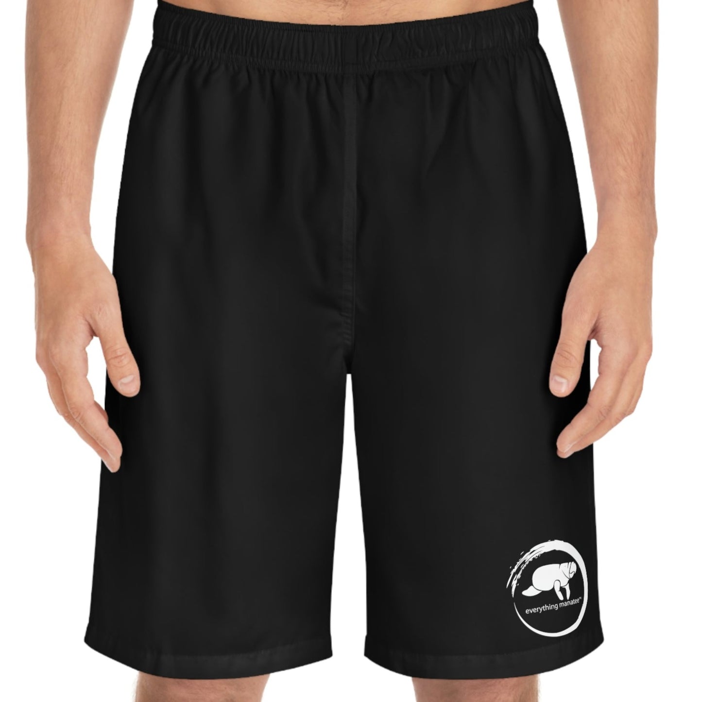 Black Manatee Wave Board Shorts | Mens