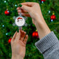 Santa Manatee Pewter Snowflake Ornament