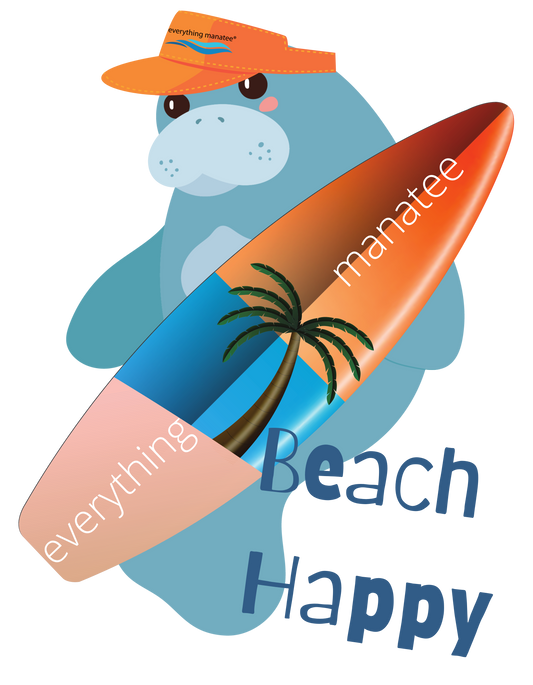 Beach Happy Manatee Hoodie | Toddler