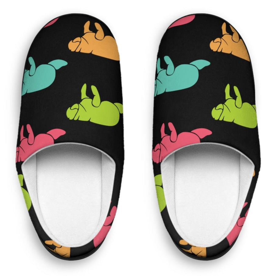 Multi-Colored  Manatee Slippers | Womens
