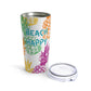 Beach Happy 20oz Pineapple Tumbler