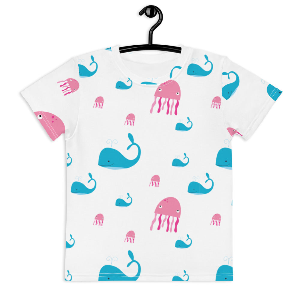 Jellyfish & Whale Print T-Shirt | Toddler