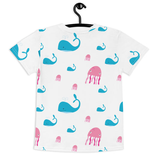 Jellyfish & Whale Print T-Shirt | Toddler