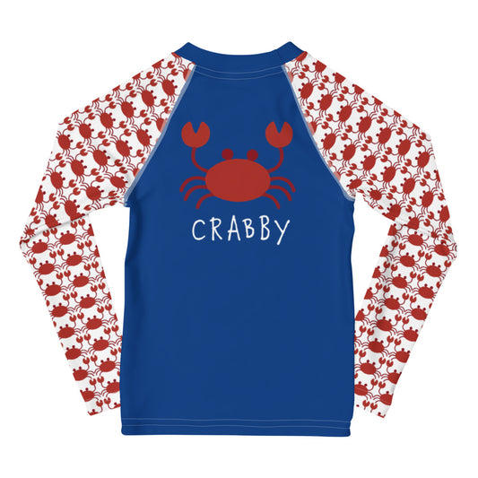 Crabby Long Sleeve Rash Guard  Toddler