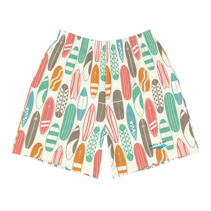 Vintage Surf Boards Men's Athletic Long Shorts | Mens