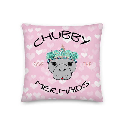 Chubby Mermaids Manatee Premium Pillow