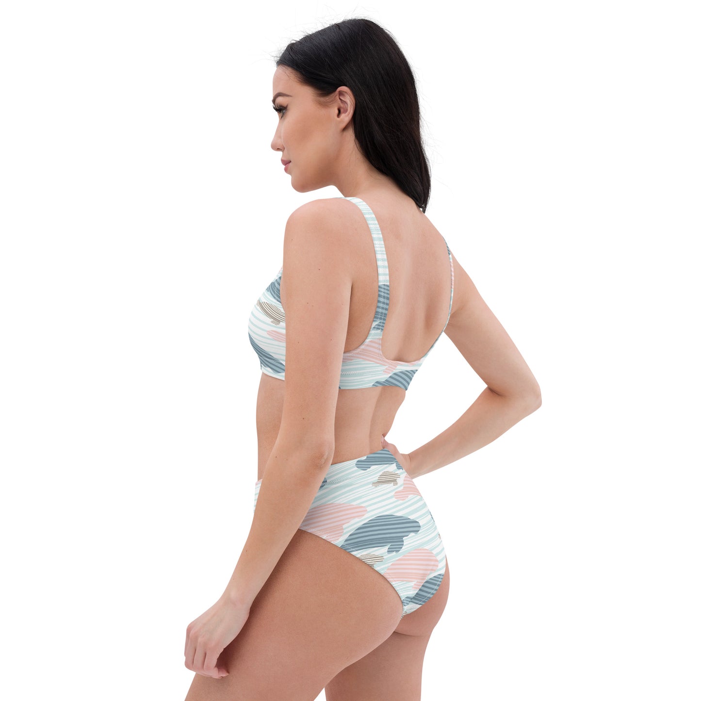 Manatee Print high-waisted bikini | Womens