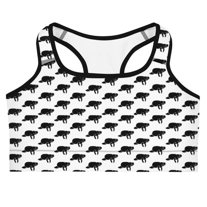 Manatee Print Sports Bra | Womens