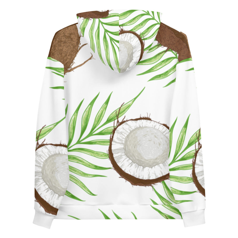 Coconut and Palm Print Hoodie | Mens
