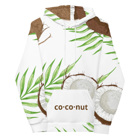 Coconut and Palm Print Hoodie | Mens