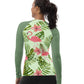 Flamingo Print Long-Sleeve Rash Guard | Women