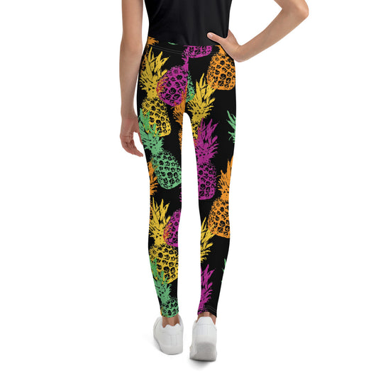 Pineapple Print Leggings | Youth