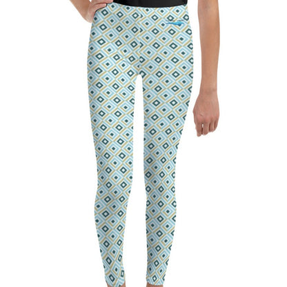 Diamond Print Leggings | Youth