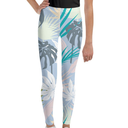 Soft Palm Print Leggings | Youth
