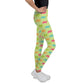 Multi-Colored Manatee Print Leggings | Youth