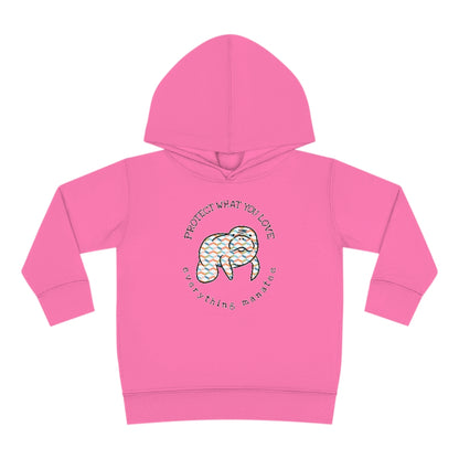 Honeycomb Print Manatee Hoodie | Toddler
