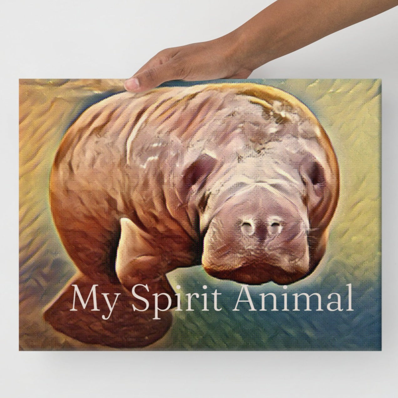 Manatee Spirit Animal Print  | Canvas