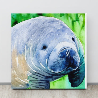 Gentle Soul Manatee Canvas Print