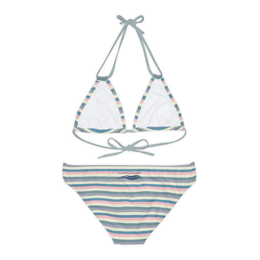 Stripes & Strappy Bikini Set | Womens