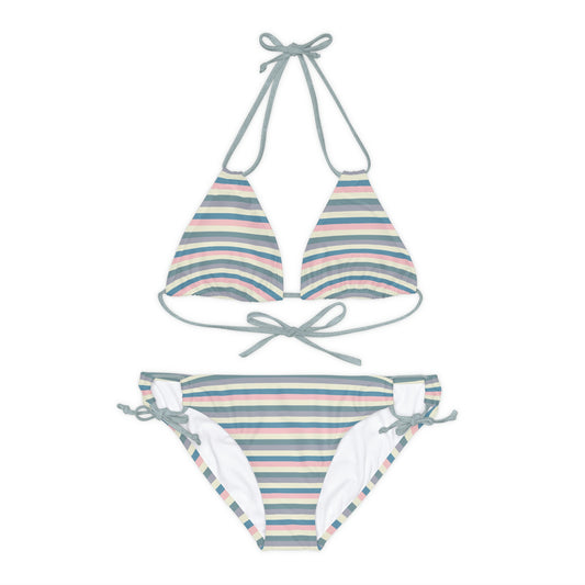 Stripes & Strappy Bikini Set | Womens