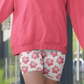Hibiscus Print Yoga Shorts | Womens