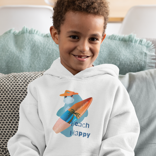 Beach Happy Manatee Hoodie | Toddler