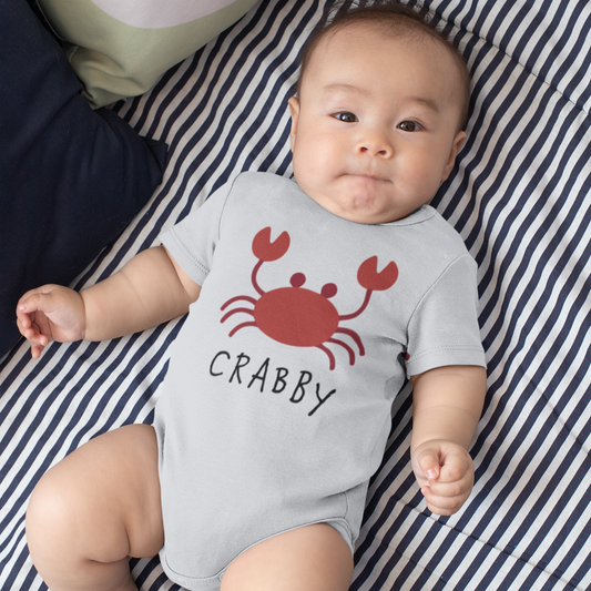 Crab Print Crabby Onesie | Baby