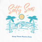 Salty Seas Plastic Free Relaxed Fit T-Shirt | Womens