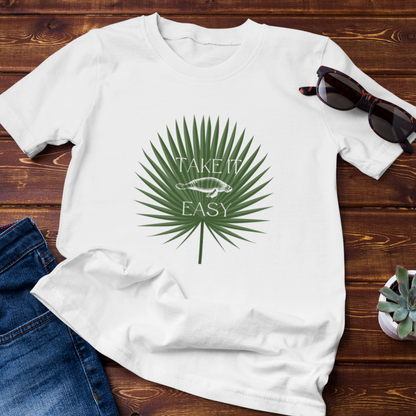Manatee Palm Leaf Premium Organic T-Shirt | Mens