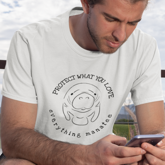 Protect What You Love Manatee T-Shirt | Mens