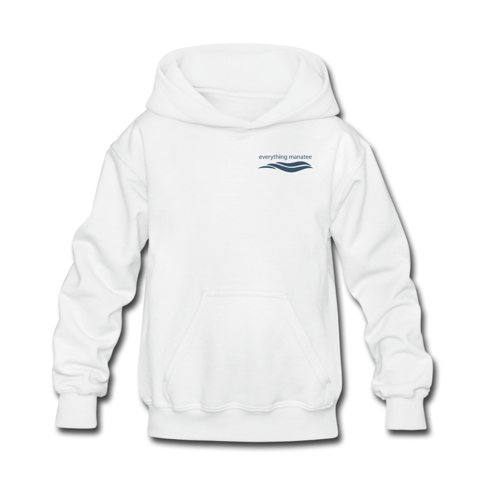 Sand and Sea Soft White Hoodie | Youth - white
