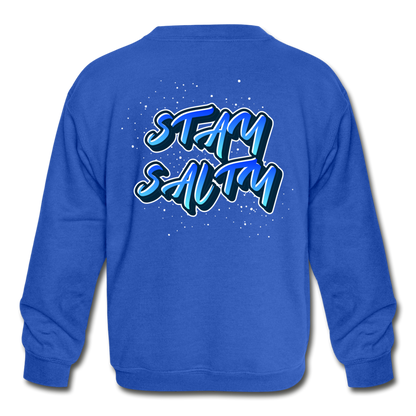Stay Salty Crewneck Sweatshirt | Youth - royal blue