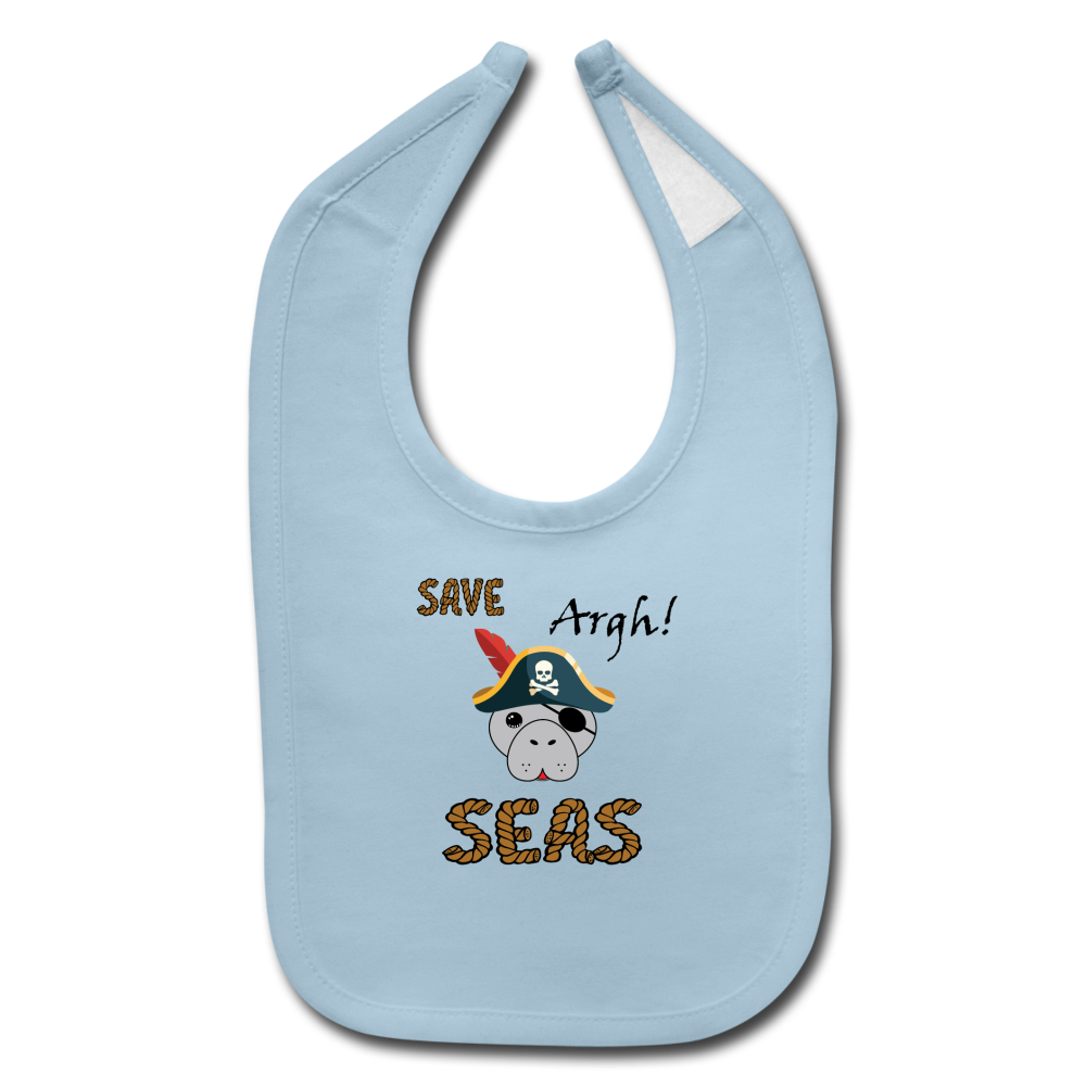 Save ARGH Seas Bib | Baby - light blue