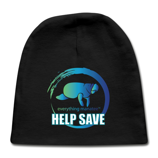 Help Save Manatee Cap | Baby - black