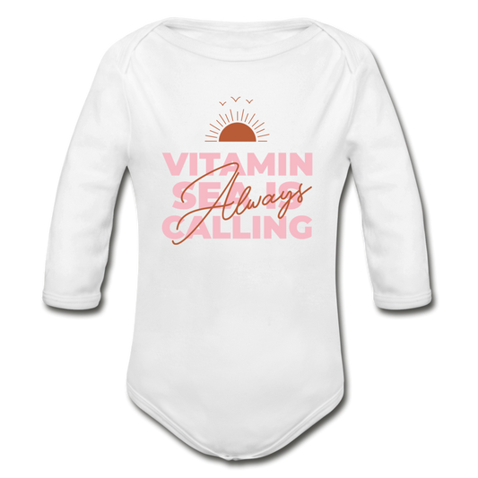 Vitamin Sea Long Sleeve Onesie | Baby - white