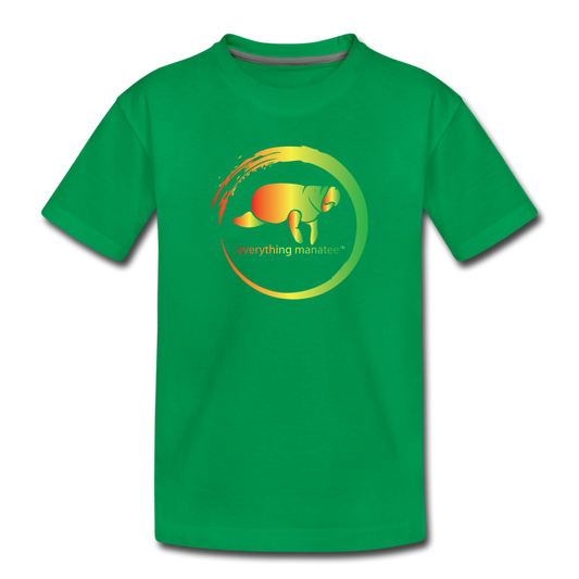 Manatee Wave Green Premium T-Shirt - kelly green