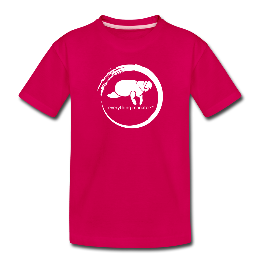Manatee Wave Premium T-Shirt - dark pink