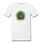 Manatee Palm Leaf Premium Organic T-Shirt | Mens - white