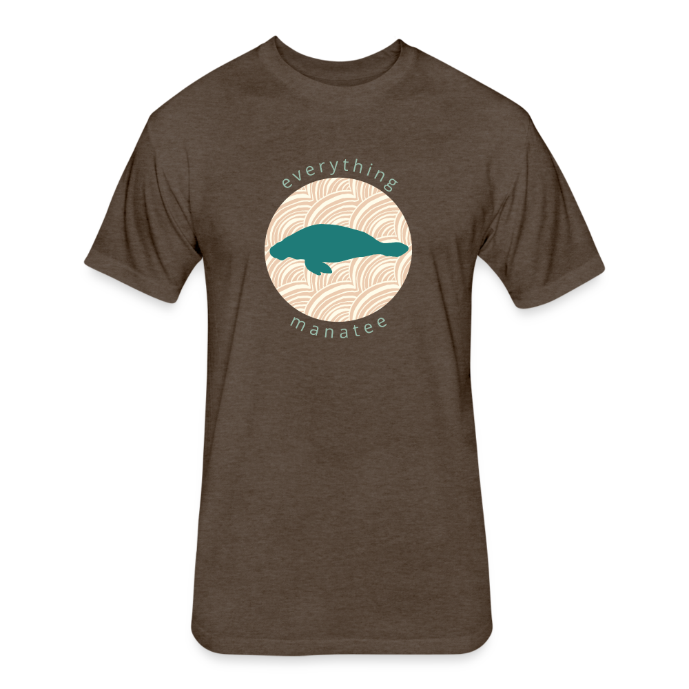 Classic Manatee Fitted Cotton/Poly T-Shirt | Mens - heather espresso