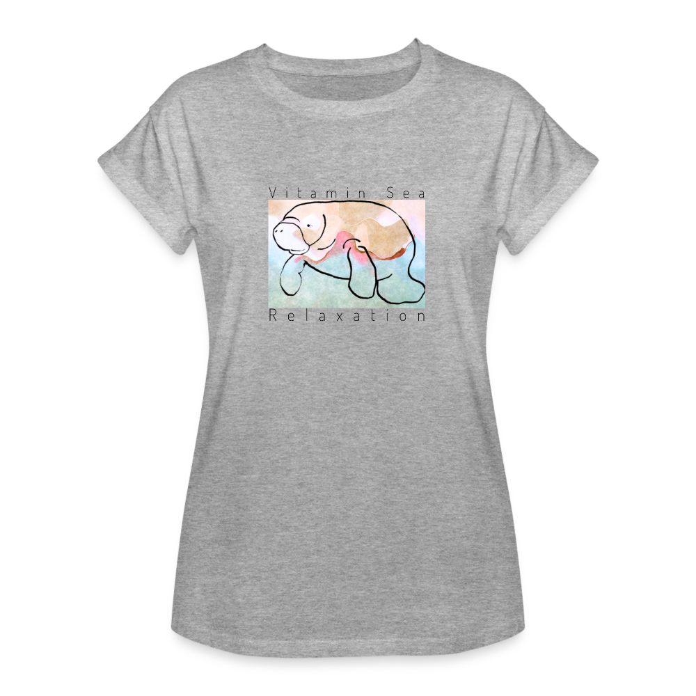Vitamin Sea Relaxed Fit Manatee T-Shirt | Womens - heather gray