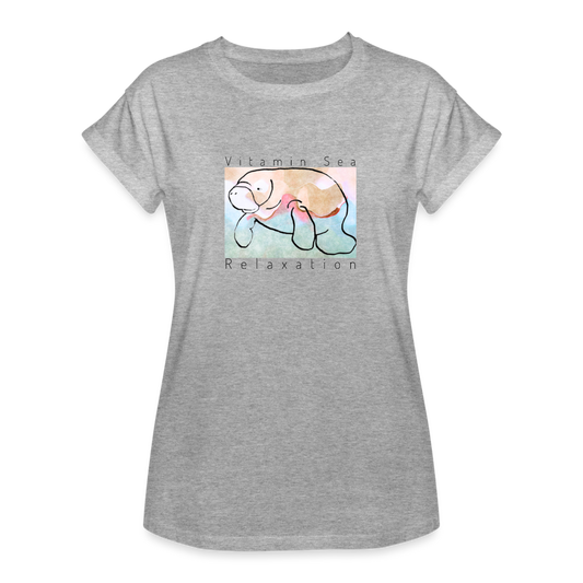Vitamin Sea Relaxed Fit Manatee T-Shirt | Womens - heather gray