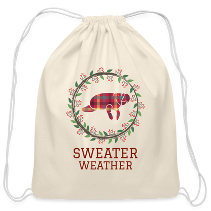 Cotton Drawstring Bag - natural