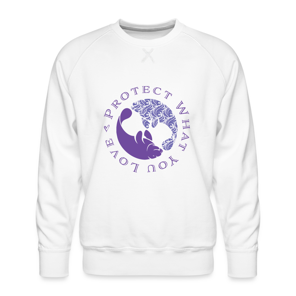 Protect Manatees Sweatshirt | Womens - white