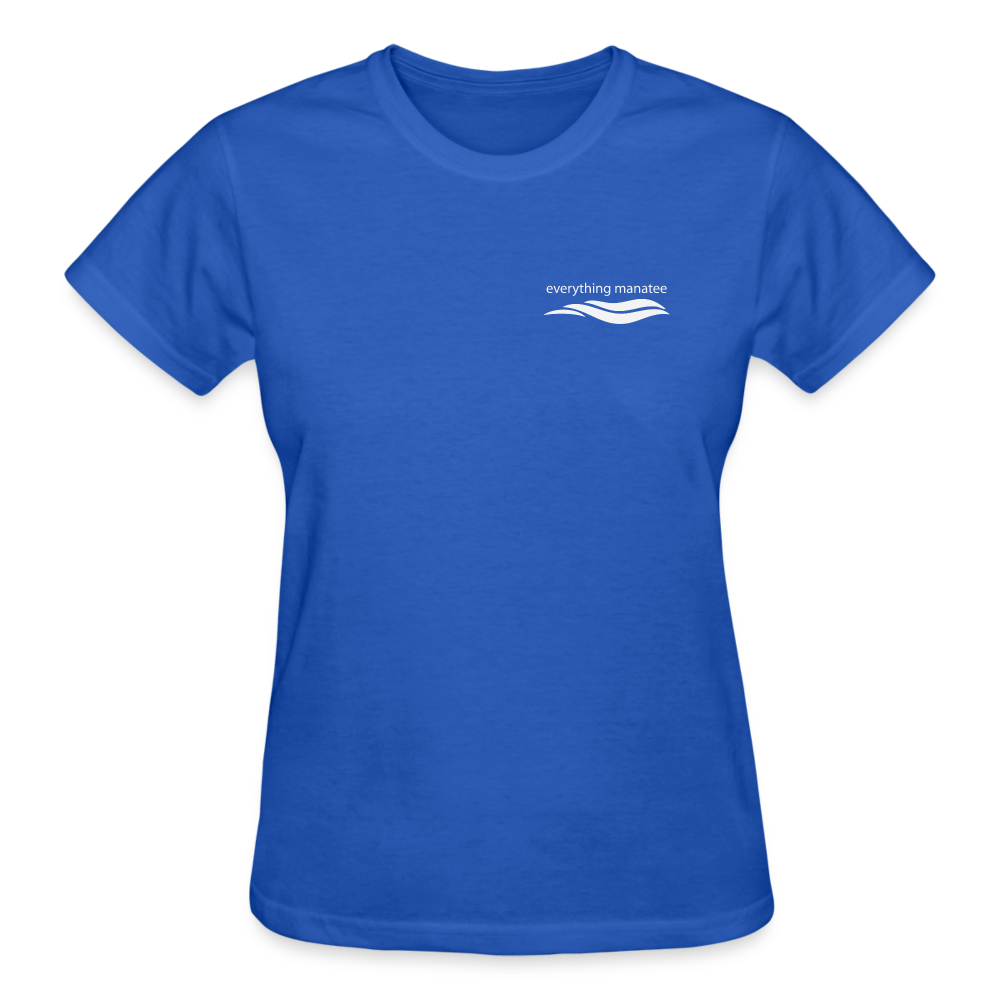 Save Seas & Manatees T-Shirt | Womens - royal blue