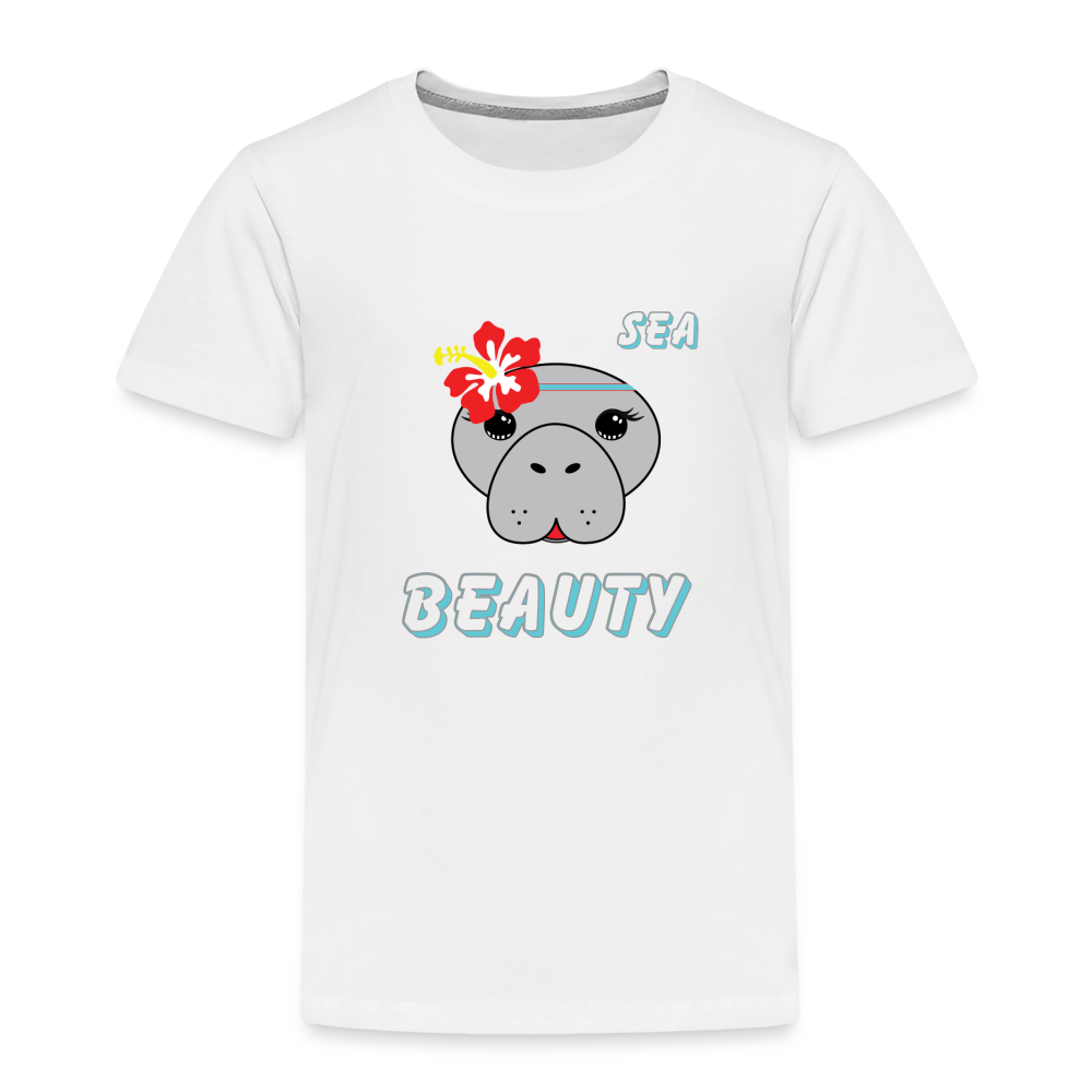 Sea Beauty Manatee T-Shirt | Toddler - white